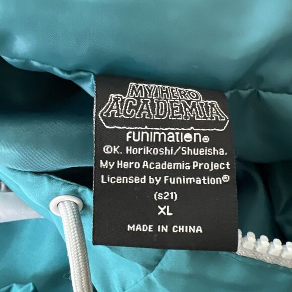 My Hero Academia Jacket Men Extra Large Pullover Windbreaker Quarter Zip Anime - Picture 4 of 14